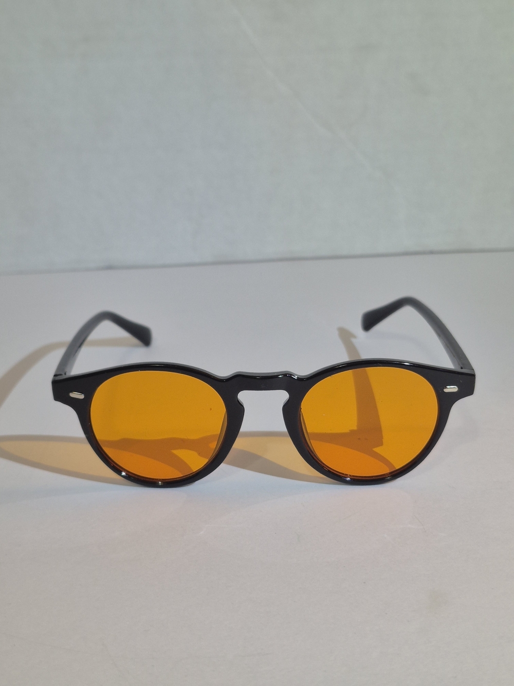 Black Frame Sunglasses with Brown Lenses